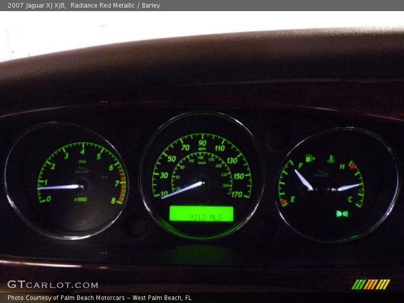 Radiance Red Metallic / Barley 2007 Jaguar XJ XJ8