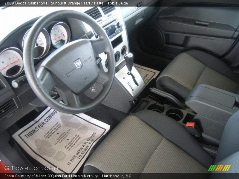 Sunburst Orange Pearl / Pastel Pebble Beige 2009 Dodge Caliber SXT