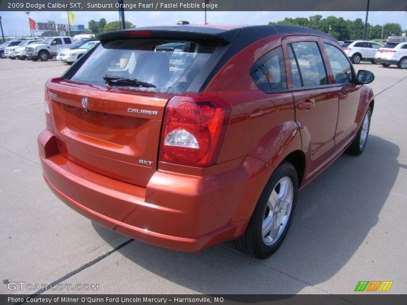 Sunburst Orange Pearl / Pastel Pebble Beige 2009 Dodge Caliber SXT