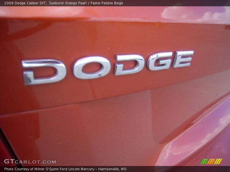 Sunburst Orange Pearl / Pastel Pebble Beige 2009 Dodge Caliber SXT