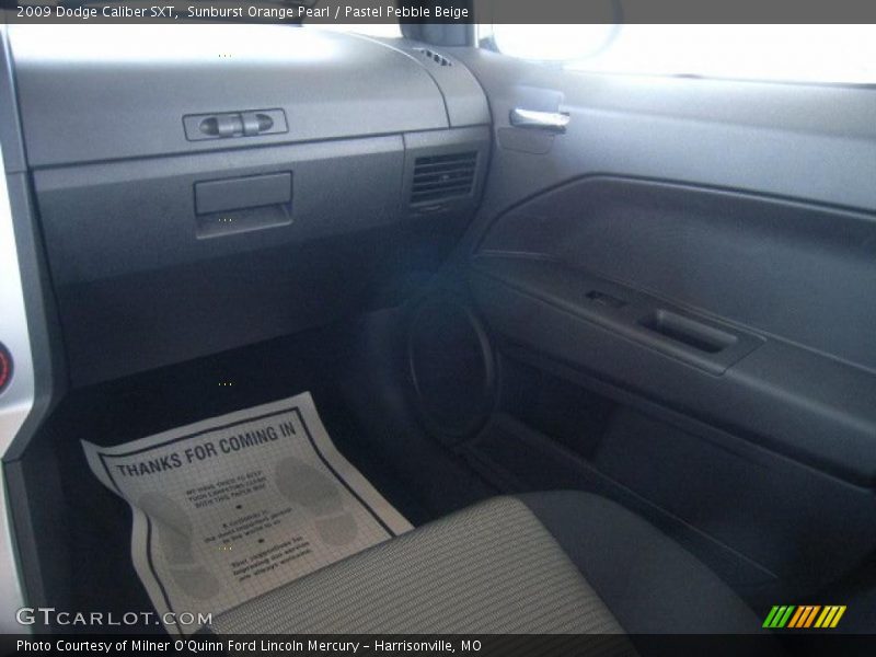 Sunburst Orange Pearl / Pastel Pebble Beige 2009 Dodge Caliber SXT