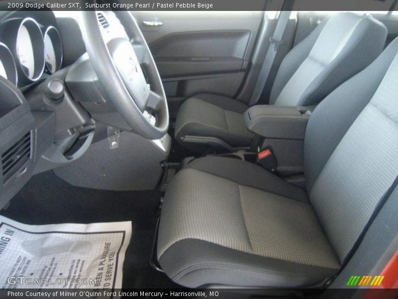 Sunburst Orange Pearl / Pastel Pebble Beige 2009 Dodge Caliber SXT