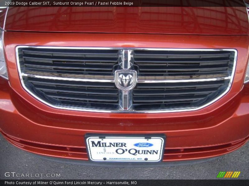 Sunburst Orange Pearl / Pastel Pebble Beige 2009 Dodge Caliber SXT