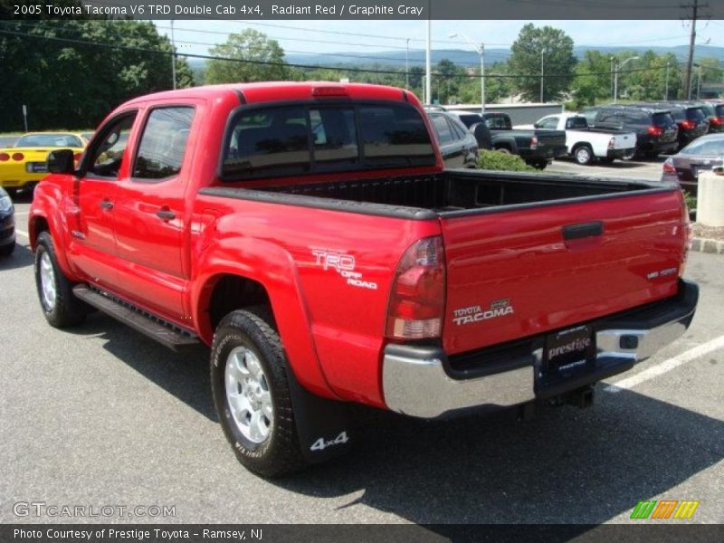 Radiant Red / Graphite Gray 2005 Toyota Tacoma V6 TRD Double Cab 4x4