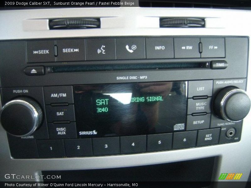 Sunburst Orange Pearl / Pastel Pebble Beige 2009 Dodge Caliber SXT