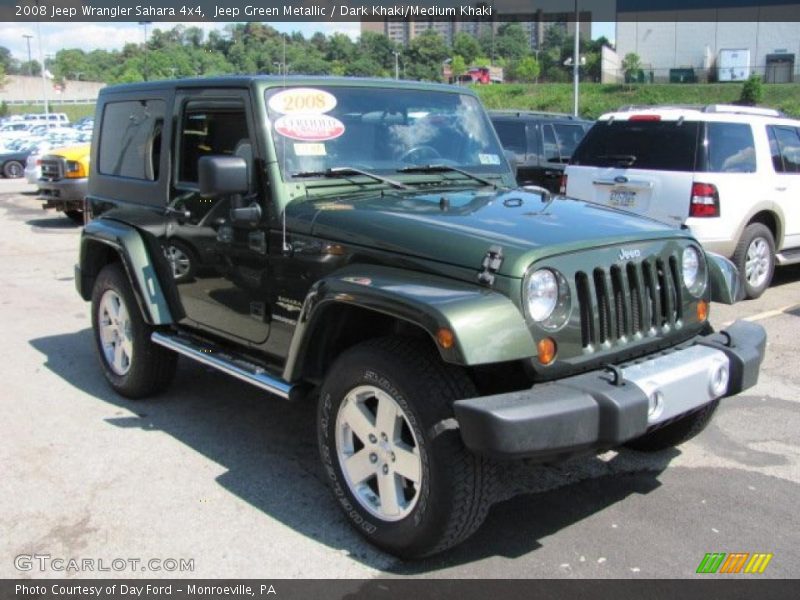 Jeep Green Metallic / Dark Khaki/Medium Khaki 2008 Jeep Wrangler Sahara 4x4