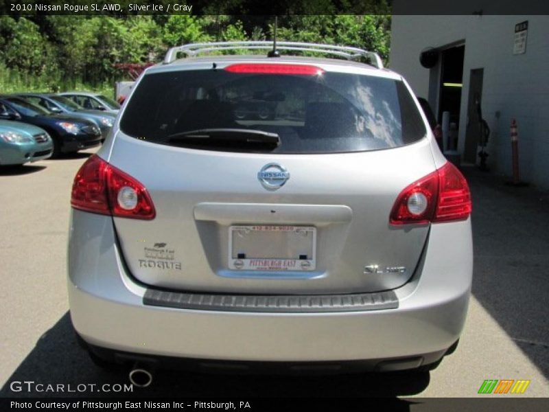 Silver Ice / Gray 2010 Nissan Rogue SL AWD