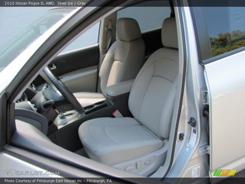 Silver Ice / Gray 2010 Nissan Rogue SL AWD