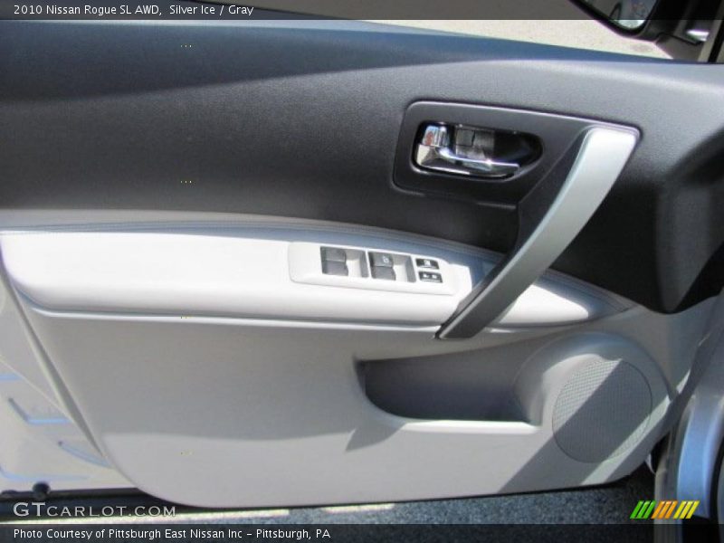 Silver Ice / Gray 2010 Nissan Rogue SL AWD