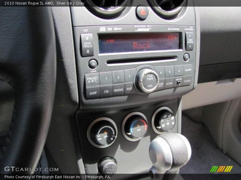 Silver Ice / Gray 2010 Nissan Rogue SL AWD