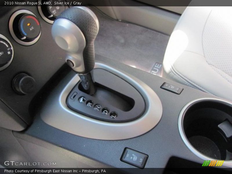 Silver Ice / Gray 2010 Nissan Rogue SL AWD