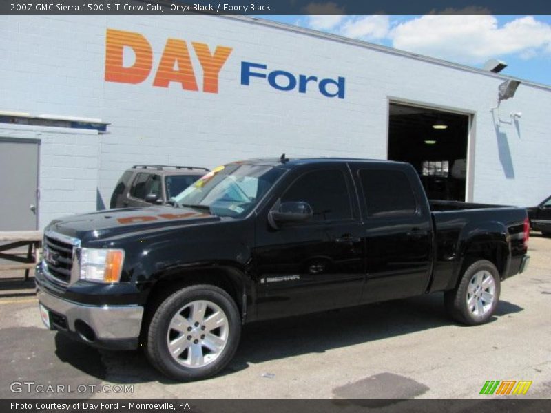 Onyx Black / Ebony Black 2007 GMC Sierra 1500 SLT Crew Cab