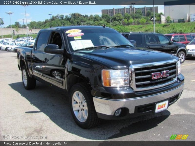Onyx Black / Ebony Black 2007 GMC Sierra 1500 SLT Crew Cab