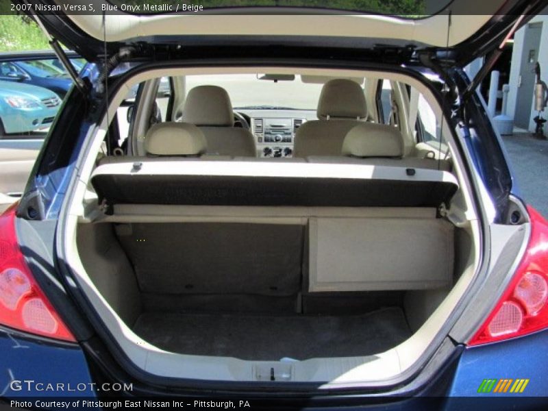 Blue Onyx Metallic / Beige 2007 Nissan Versa S