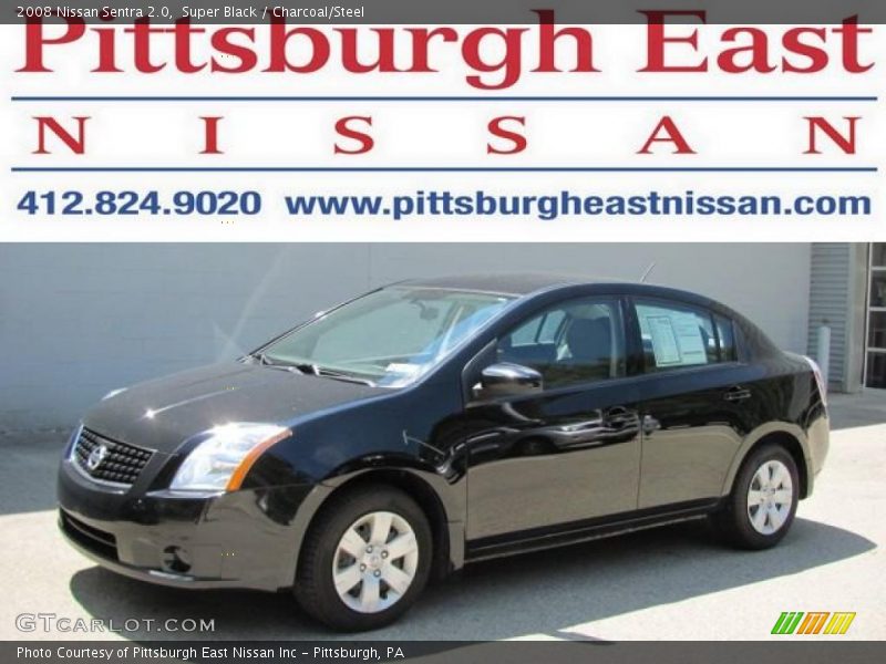 Super Black / Charcoal/Steel 2008 Nissan Sentra 2.0