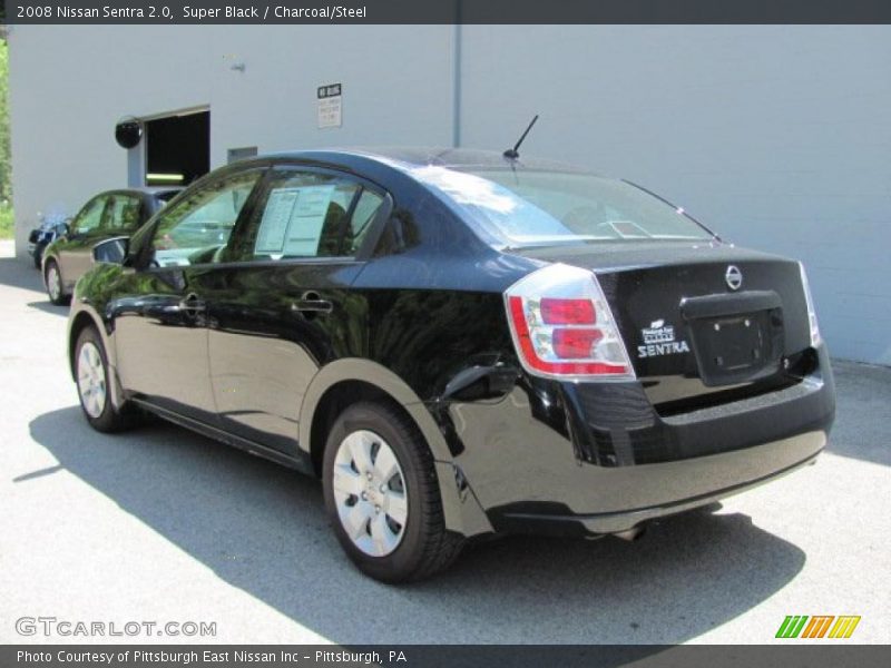Super Black / Charcoal/Steel 2008 Nissan Sentra 2.0