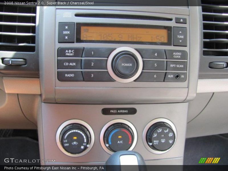Super Black / Charcoal/Steel 2008 Nissan Sentra 2.0