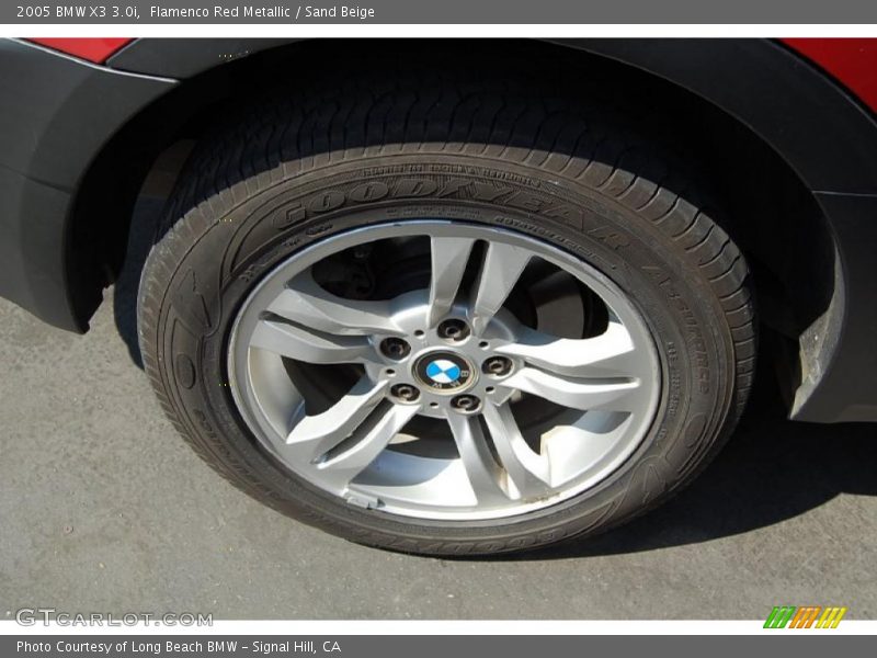Flamenco Red Metallic / Sand Beige 2005 BMW X3 3.0i