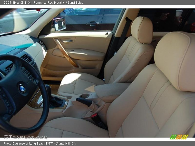 Flamenco Red Metallic / Sand Beige 2005 BMW X3 3.0i