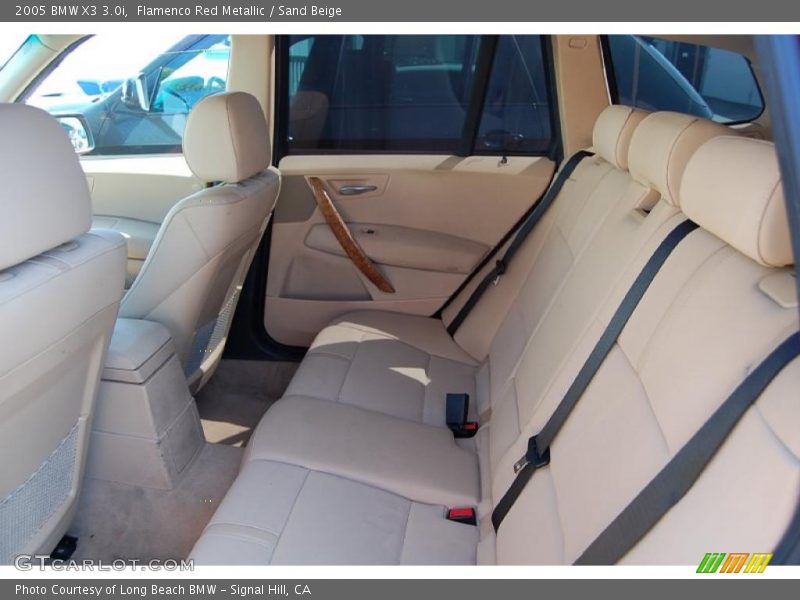 Flamenco Red Metallic / Sand Beige 2005 BMW X3 3.0i