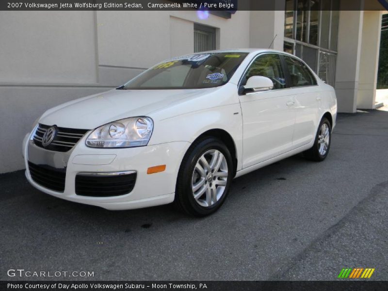 Campanella White / Pure Beige 2007 Volkswagen Jetta Wolfsburg Edition Sedan