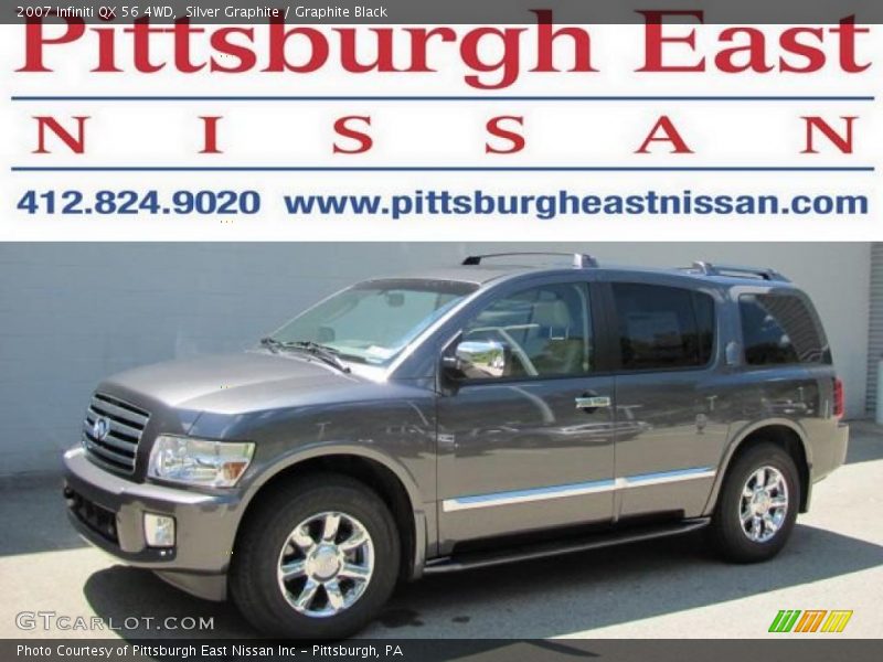 Silver Graphite / Graphite Black 2007 Infiniti QX 56 4WD