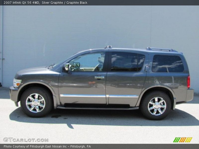 Silver Graphite / Graphite Black 2007 Infiniti QX 56 4WD