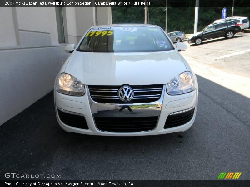 Campanella White / Pure Beige 2007 Volkswagen Jetta Wolfsburg Edition Sedan
