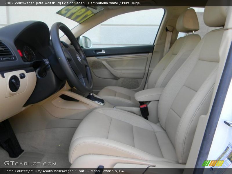 Campanella White / Pure Beige 2007 Volkswagen Jetta Wolfsburg Edition Sedan