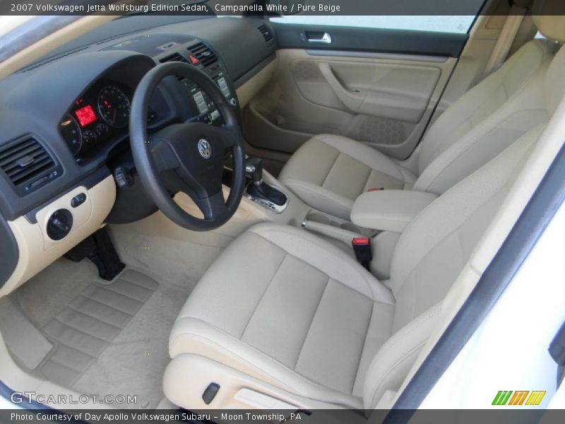 Campanella White / Pure Beige 2007 Volkswagen Jetta Wolfsburg Edition Sedan