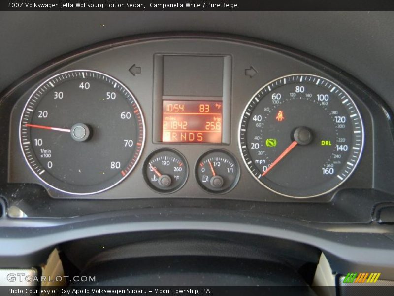 Campanella White / Pure Beige 2007 Volkswagen Jetta Wolfsburg Edition Sedan