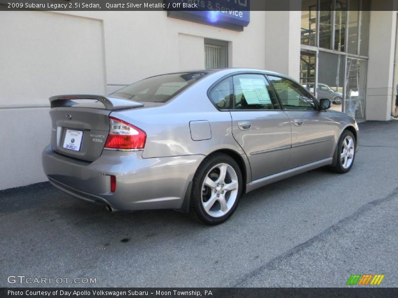 Quartz Silver Metallic / Off Black 2009 Subaru Legacy 2.5i Sedan