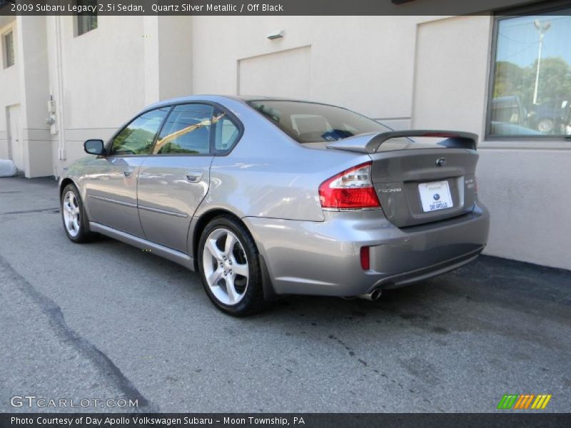 Quartz Silver Metallic / Off Black 2009 Subaru Legacy 2.5i Sedan