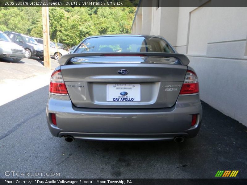 Quartz Silver Metallic / Off Black 2009 Subaru Legacy 2.5i Sedan