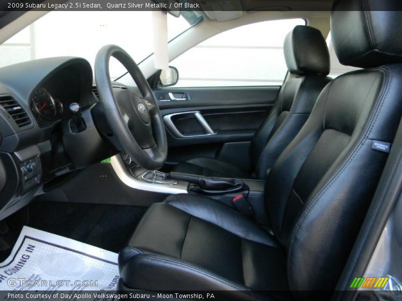 Quartz Silver Metallic / Off Black 2009 Subaru Legacy 2.5i Sedan