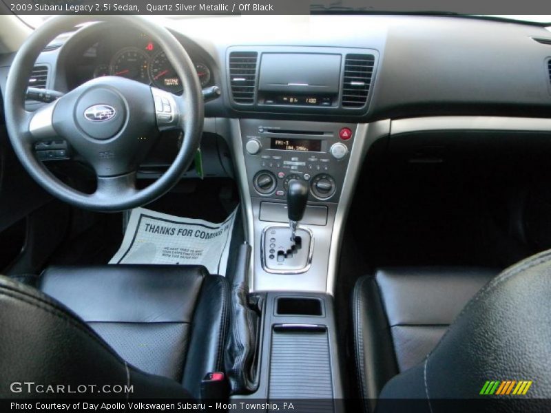 Quartz Silver Metallic / Off Black 2009 Subaru Legacy 2.5i Sedan