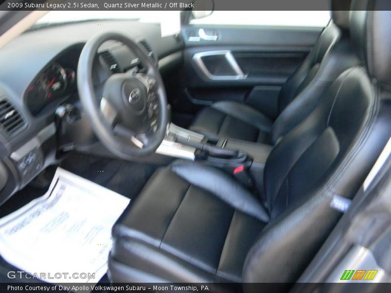 Quartz Silver Metallic / Off Black 2009 Subaru Legacy 2.5i Sedan
