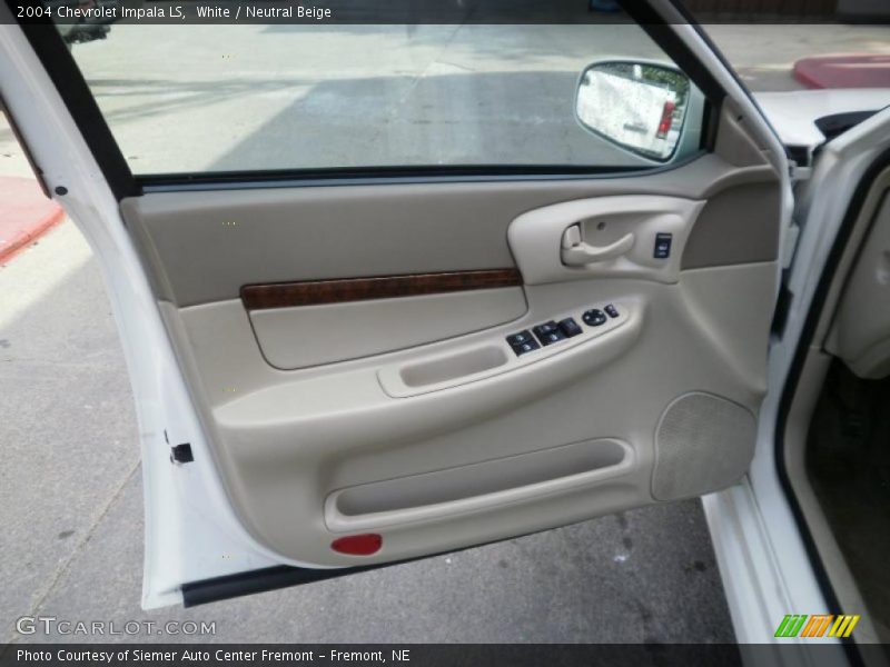 White / Neutral Beige 2004 Chevrolet Impala LS