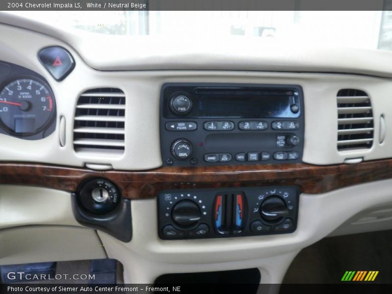 White / Neutral Beige 2004 Chevrolet Impala LS