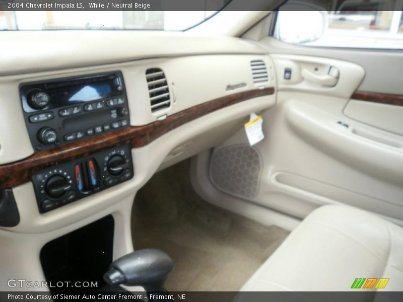 White / Neutral Beige 2004 Chevrolet Impala LS