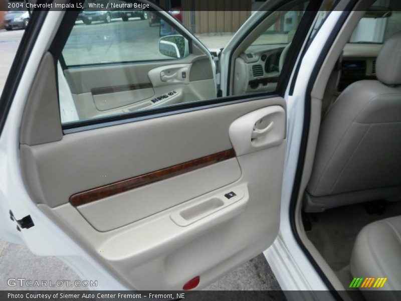White / Neutral Beige 2004 Chevrolet Impala LS