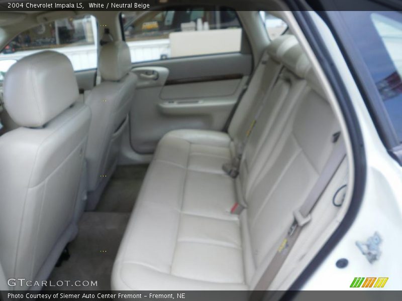 White / Neutral Beige 2004 Chevrolet Impala LS