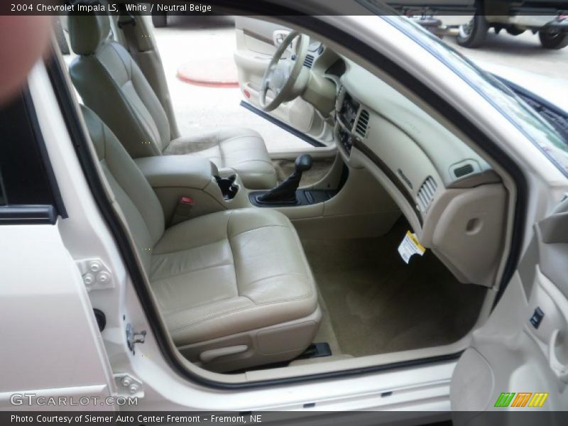 White / Neutral Beige 2004 Chevrolet Impala LS