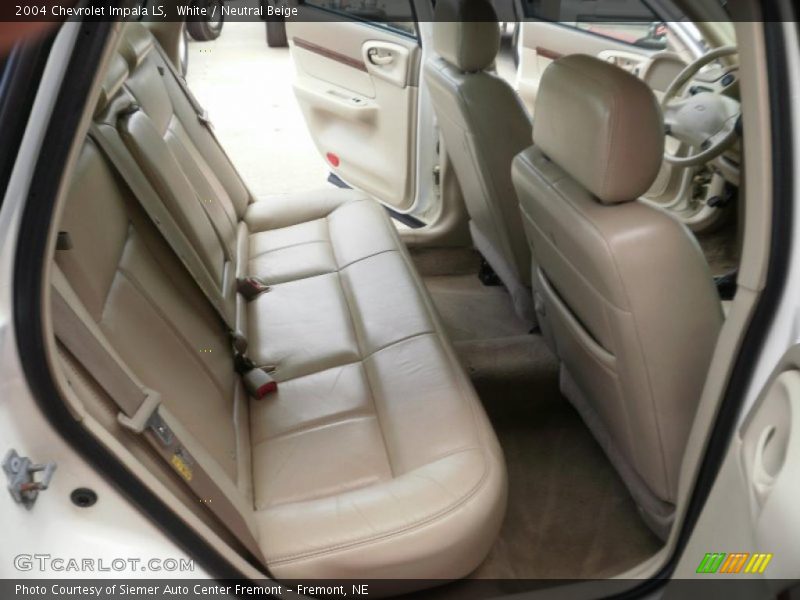 White / Neutral Beige 2004 Chevrolet Impala LS