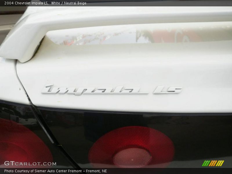 White / Neutral Beige 2004 Chevrolet Impala LS