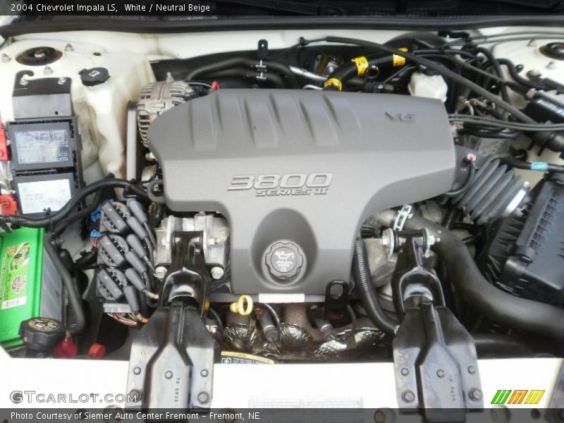 White / Neutral Beige 2004 Chevrolet Impala LS
