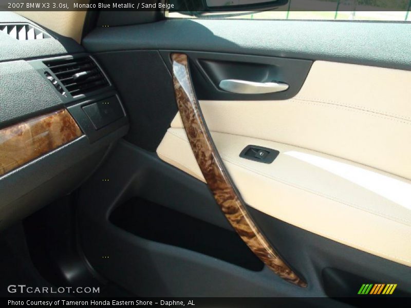 Monaco Blue Metallic / Sand Beige 2007 BMW X3 3.0si