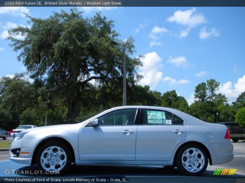Brilliant Silver Metallic / Medium Light Stone 2010 Ford Fusion SE