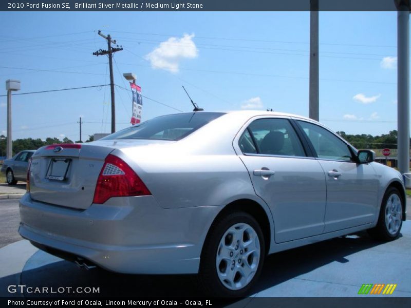Brilliant Silver Metallic / Medium Light Stone 2010 Ford Fusion SE