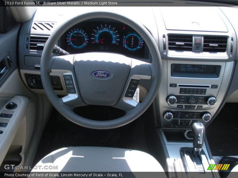 Brilliant Silver Metallic / Medium Light Stone 2010 Ford Fusion SE